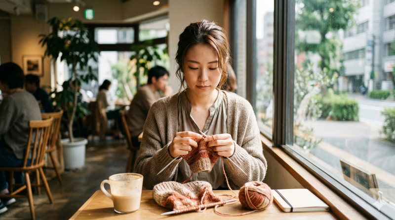 なぜ今、カフェで編み物？若者の間で「編み活」ブームが起きている意外な正体